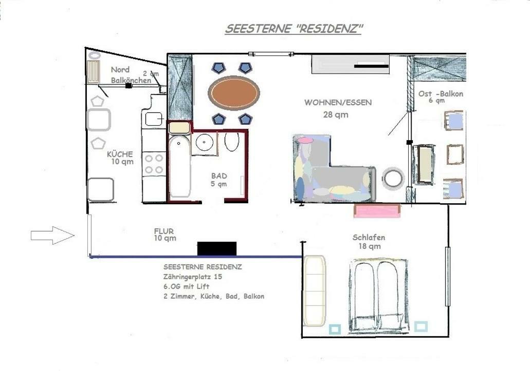 Apartment Seesterne Residenz Konstanz
